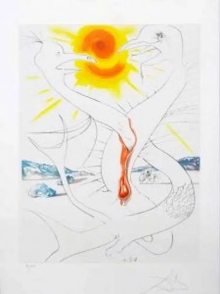 Офорт Dali - La conquista del Cosmos