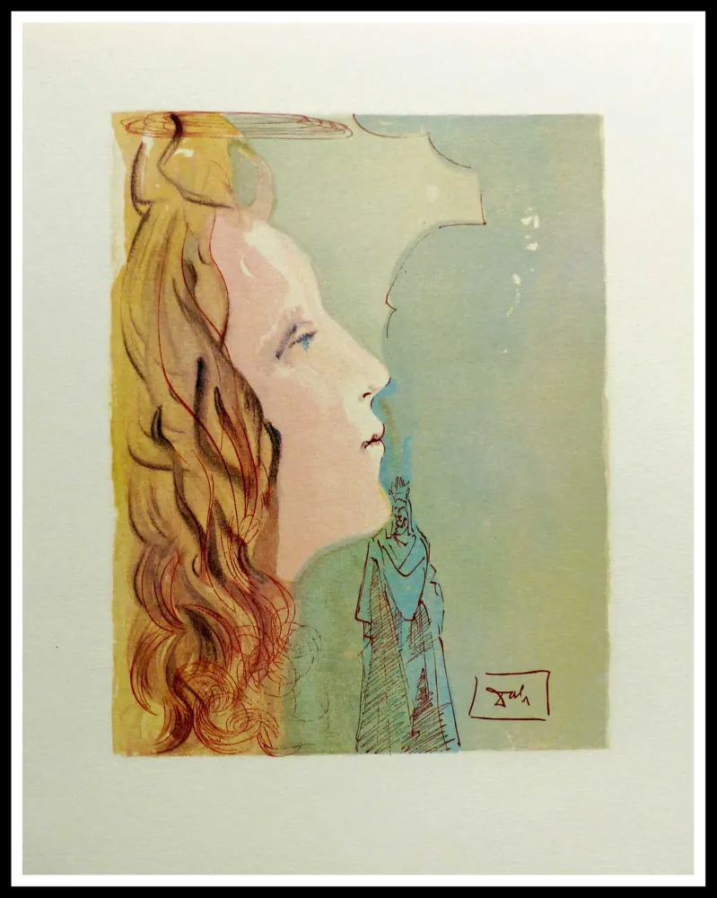 Гравюра На Дереве Dali - LA DIVINE COMEDIE - Béatrice