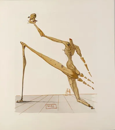 Гравюра На Дереве Dali - La Divine Comédie - Enfer 28 - Bertrand de Born