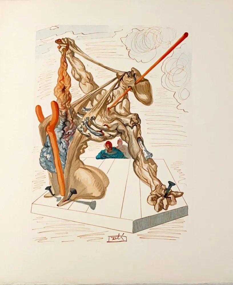 Гравюра На Дереве Dali - La Divine Comédie - Enfer 29 - Les Falsificateurs