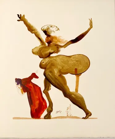 Гравюра На Дереве Dali - La Divine Comédie - Enfer 33 - Les traitres envers leurs hôtes