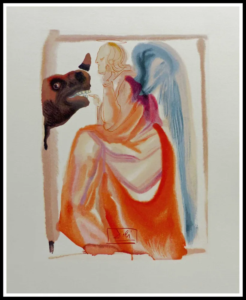 Гравюра На Дереве Dali - LA DIVINE COMEDIE - Le ciel de Mercure