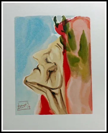 Гравюра На Дереве Dali - LA DIVINE COMEDIE - Le nouveau de doute de Dante