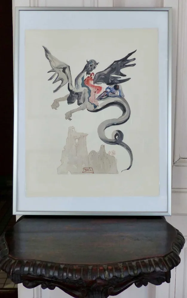 Гравюра На Дереве Dali - LA DIVINE COMEDIE - Les usuriers