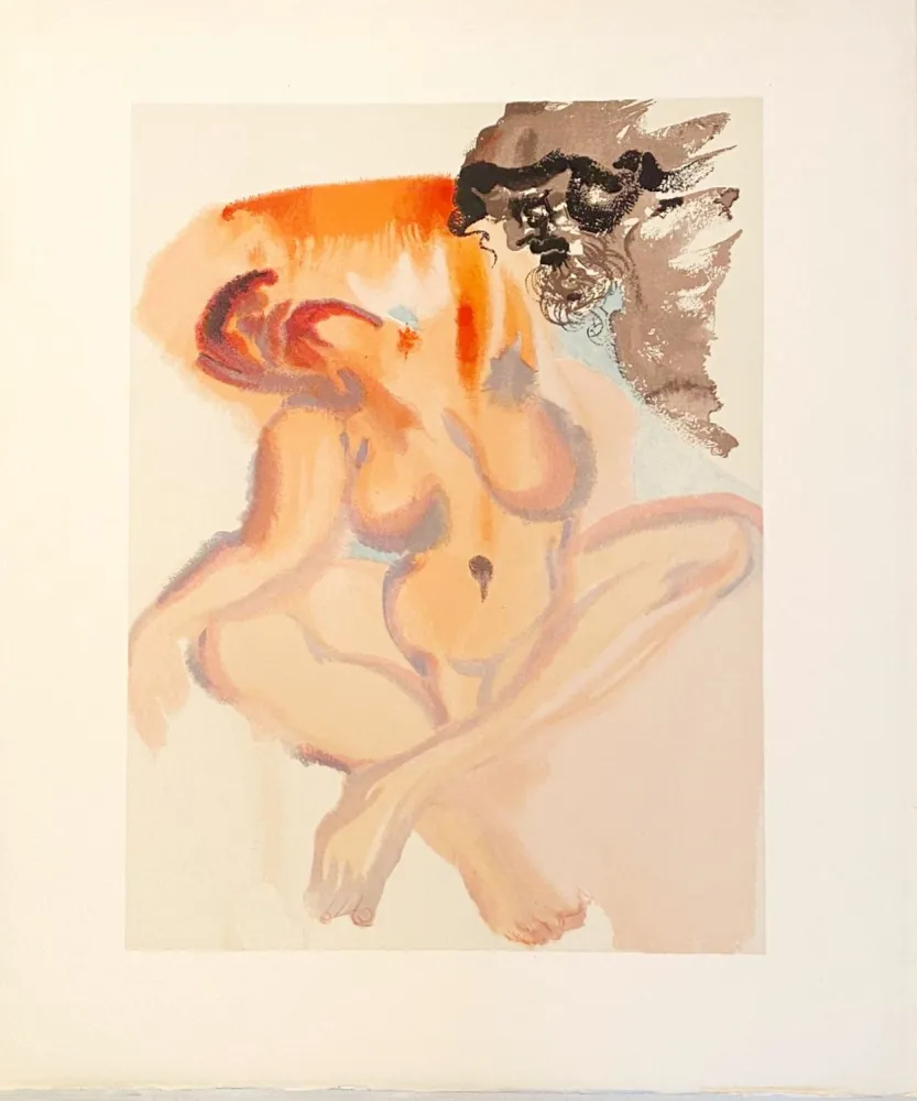 Гравюра На Дереве Dali - La Divine Comédie - Purgatoire 03 - Les Indolents