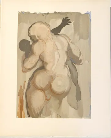 Гравюра На Дереве Dali - La Divine Comédie - Purgatoire 06 - Les morts par violence