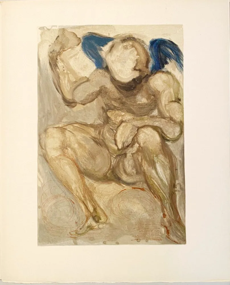 Гравюра На Дереве Dali - La Divine Comédie - Purgatoire 15 - L'Envie