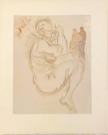 Гравюра На Дереве Dali - La Divine Comédie - Purgatoire 19 - Le songe de Dante