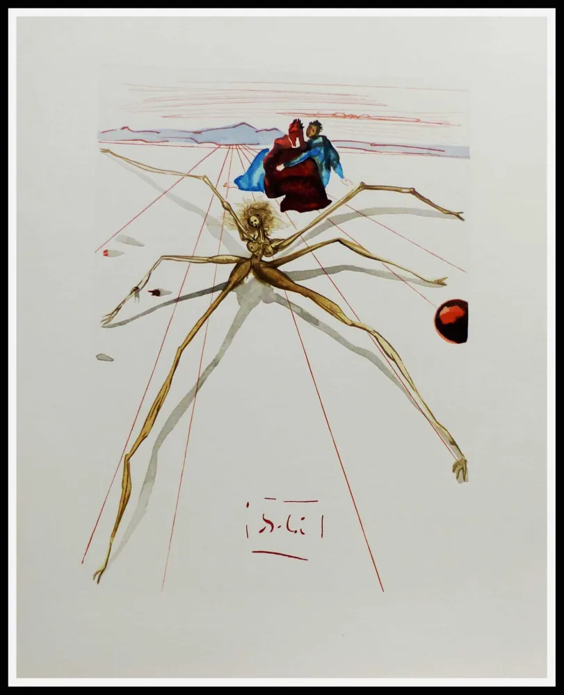 Гравюра На Дереве Dali - LA DIVINE COMEDIE - Quittant la corniche