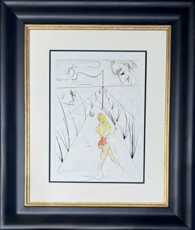 Гравюра Dali - La femme au fouet