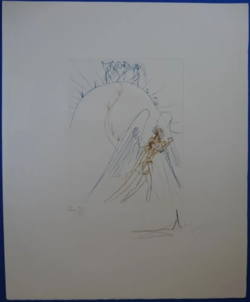 Офорт Dali - La Fuite de Satan