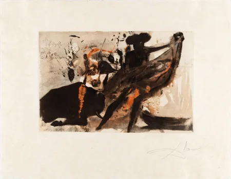 Фототипия Dali - La Tauromachie Individuelle (Bullfight)