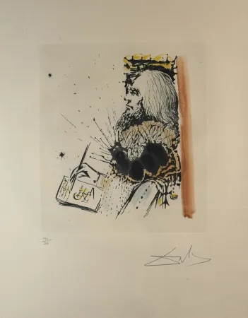 Гравюра Dali - La Vida es Sueno Portrait de Calderon