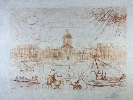 Офорт Dali - L’Academie de Paris