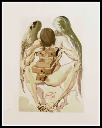 Гравюра На Дереве Dali - L'ANGE DECHU