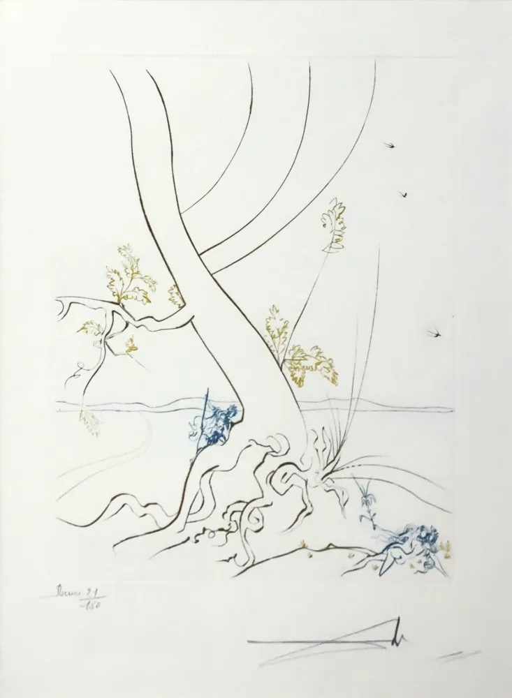 Офорт Dali - L'ARBREDE CONNAISSANCE (THE TREE OF KNOWLEDGE)