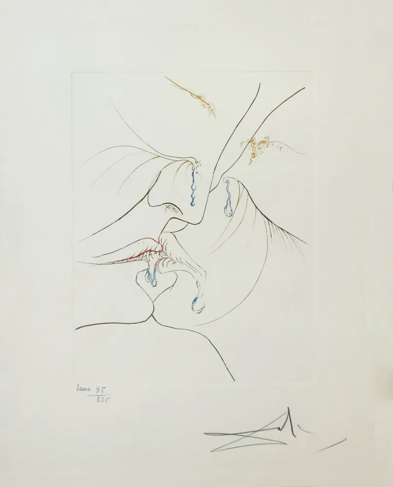 Офорт Dali - LE BAISER (THE KISS)