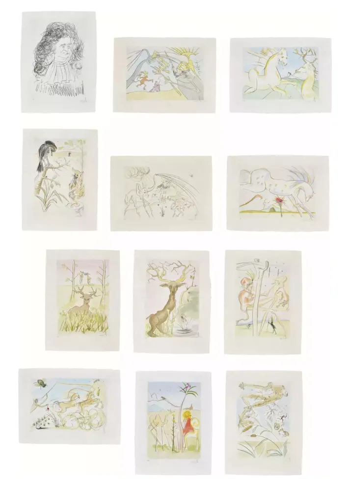 Трафарет Dali - Le Bestiaire de La Fontaine