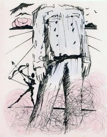 Гравюра Dali - Le bust de Mao