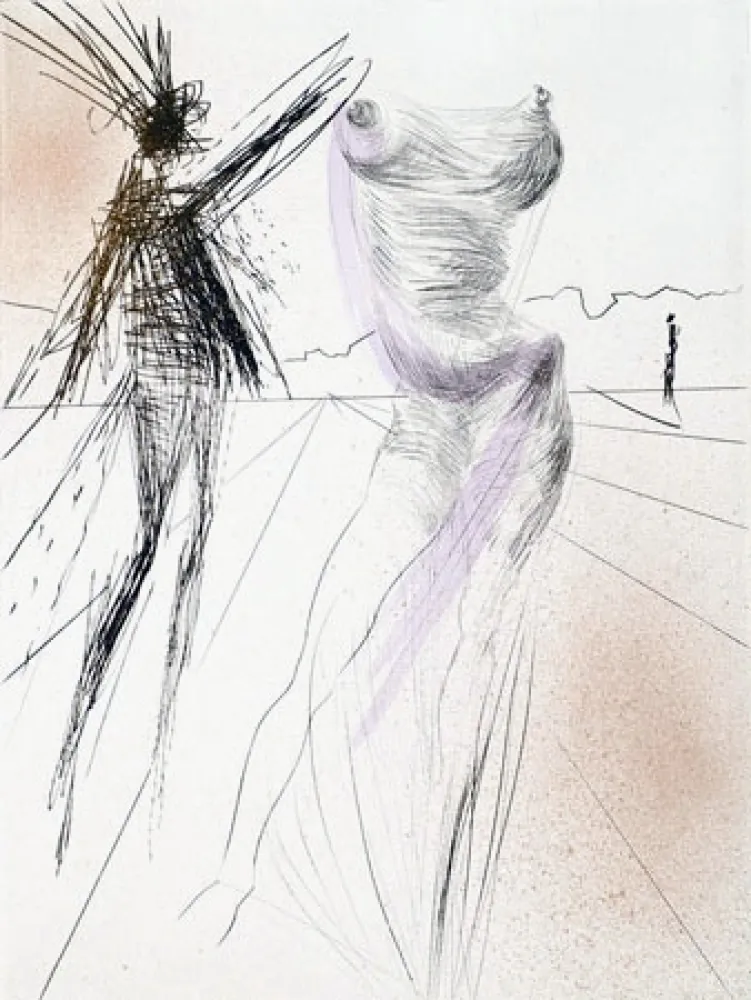 Гравюра Dali - Le buste