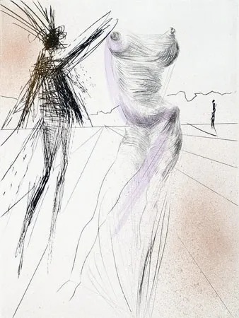 Гравюра Dali - Le buste