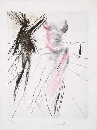 Гравюра Сухой Иглой Dali - Le Buste (The Bust)