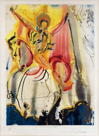 Офорт И Аквитанта Dali - Le Cavalier Triomphant