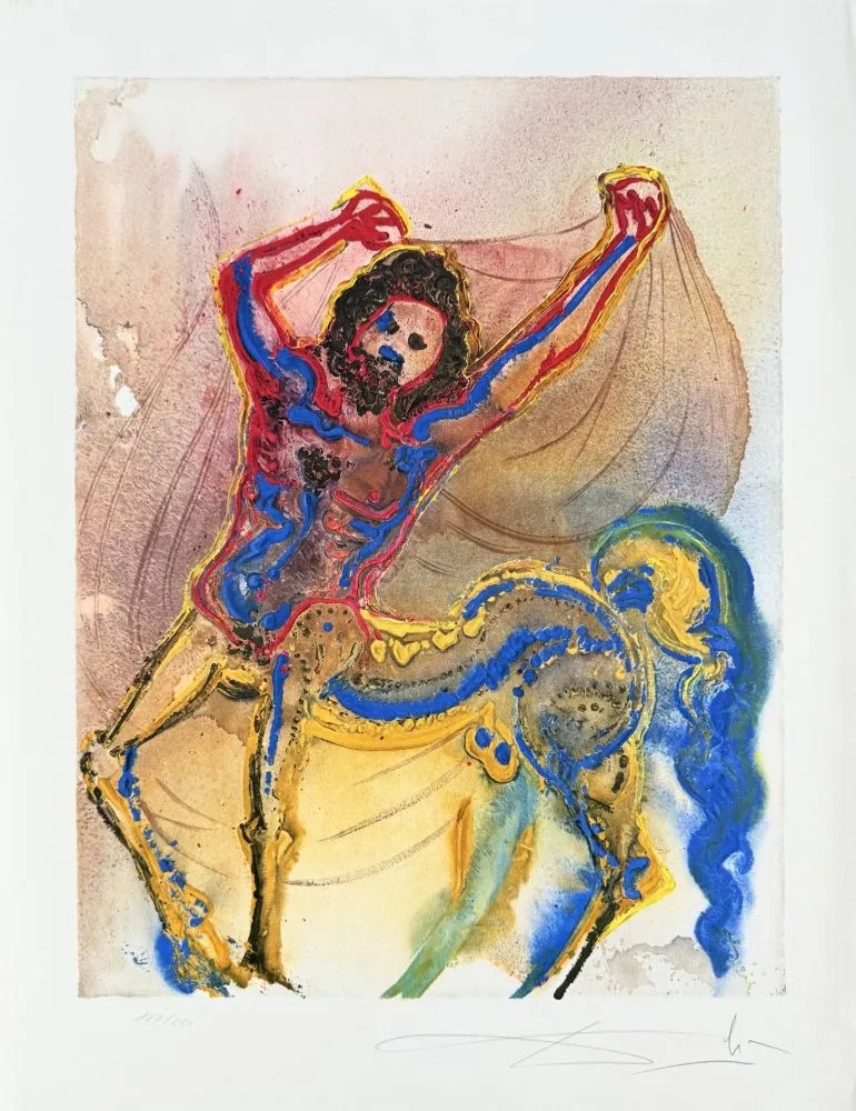Литография Dali - Le centaur de Crête