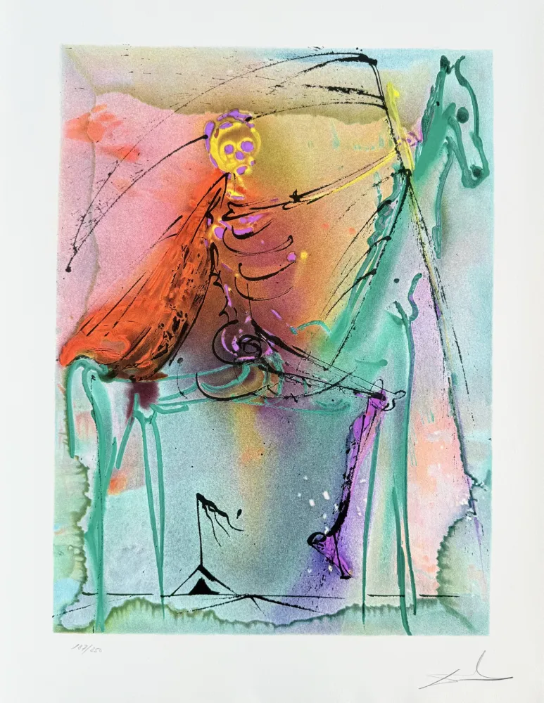 Литография Dali - Le chavelier de la mort