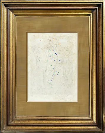 Гравюра Сухой Иглой Dali - Le Cheval de Picasso