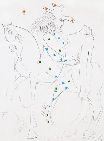 Гравюра Dali - Le cheval de Picasso
