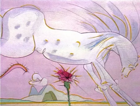 Гравюра Dali - Le Cheval et le Loup (The Horse and the Wolf) 