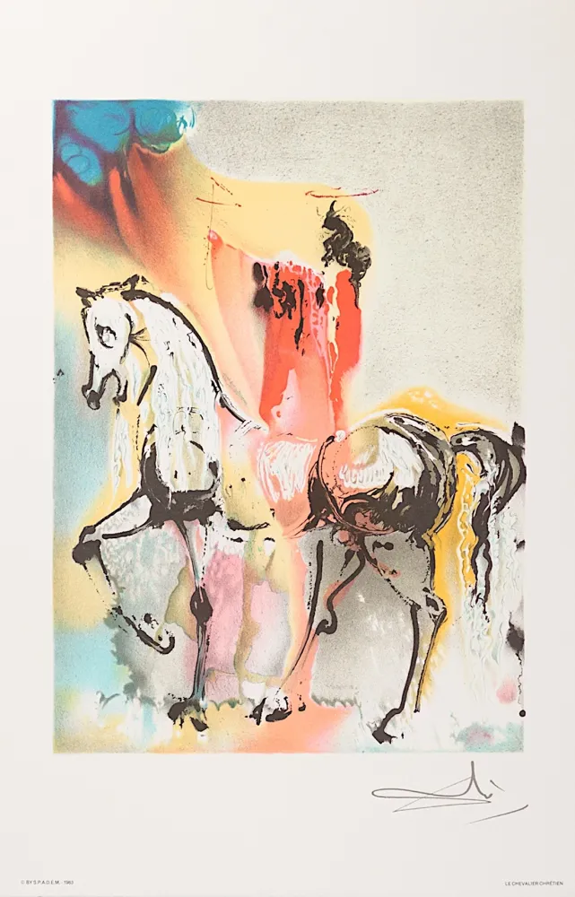 Литография Dali - Le Chevalier Chrétien (The Christian Knight)