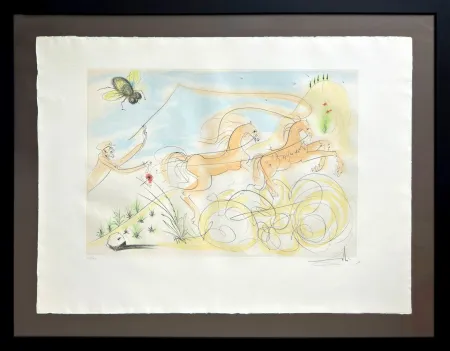 Офорт Dali - Le Coche et la Mouche (The Coach and the Fly)