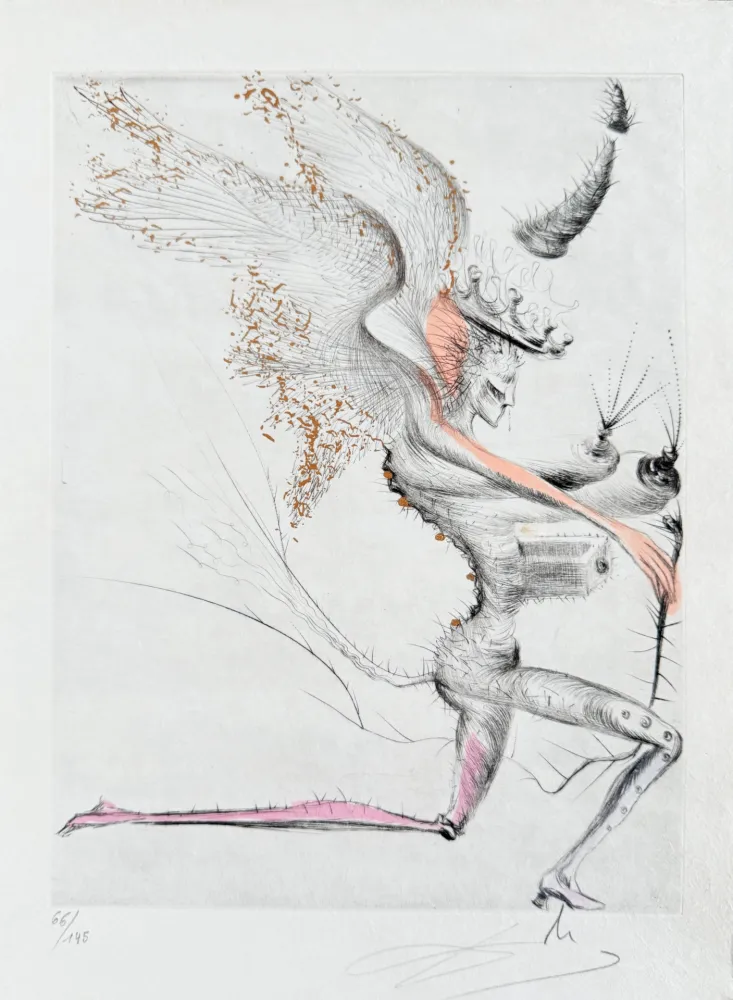 Гравюра Dali - Le Démon ailé