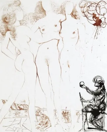 Гравюра Dali - Le Jugement de Paris (The Judgment of Paris)
