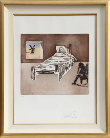Гравюра Dali - Le Legacy from Historia de Don Quichotte de la Mancha
