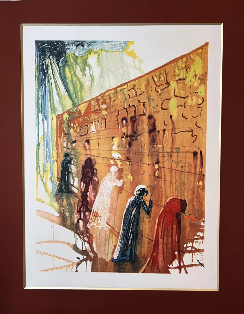 Литография Dali - LE MUR DES LAMENTATIONS  (The Wailing Wall). Lithographie originale (1975)