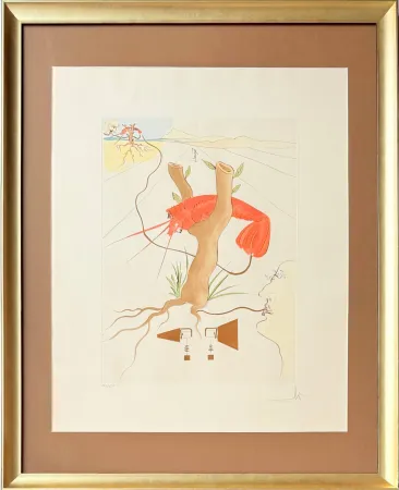 Гравюра Сухой Иглой Dali - Le Téléphone (The Telephone)