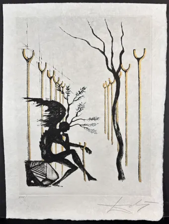 Гравюра Dali - Le Vitrail