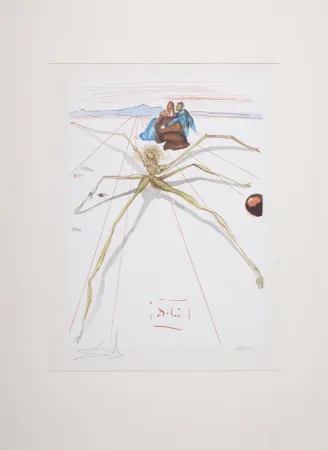 Гравюра Dali - Leaving the Terrace of Anger, 1963