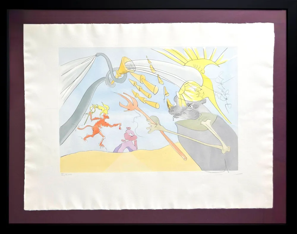 Офорт Dali - L’Éléphant et le Singe de Jupiter (The Elephant and Jupiter's Monkey)