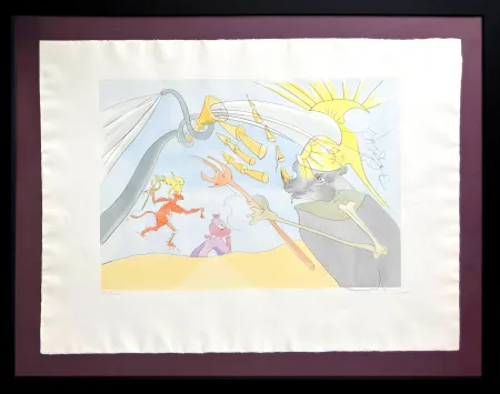 Офорт Dali - L’Éléphant et le Singe de Jupiter (The Elephant and Jupiter's Monkey)