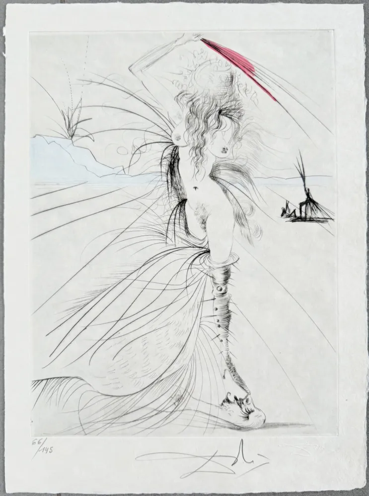 Гравюра Dali - Les Aigrettes