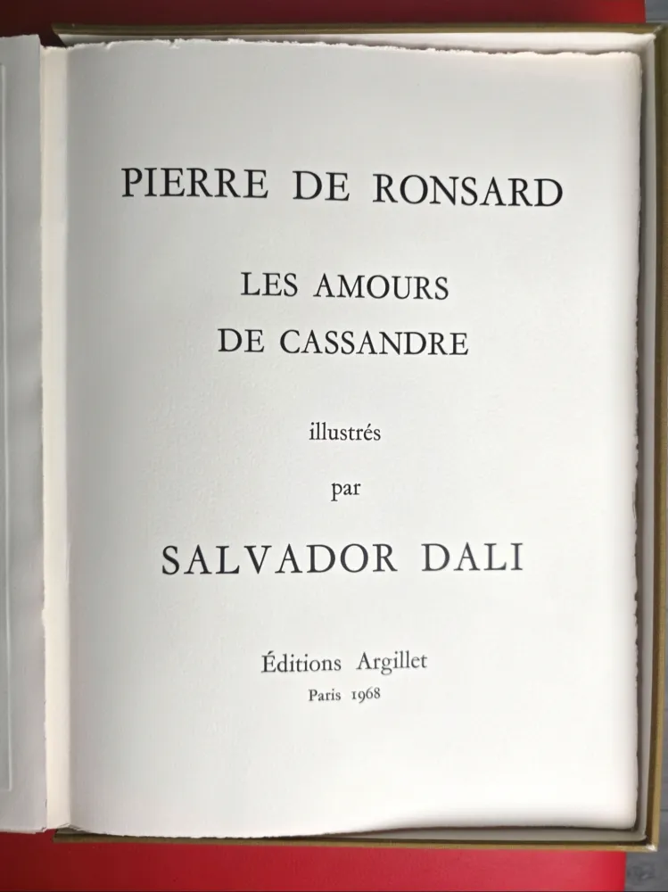 Иллюстрированная Книга Dali - Les Amours de Cassandre 1968- Mint Condition 