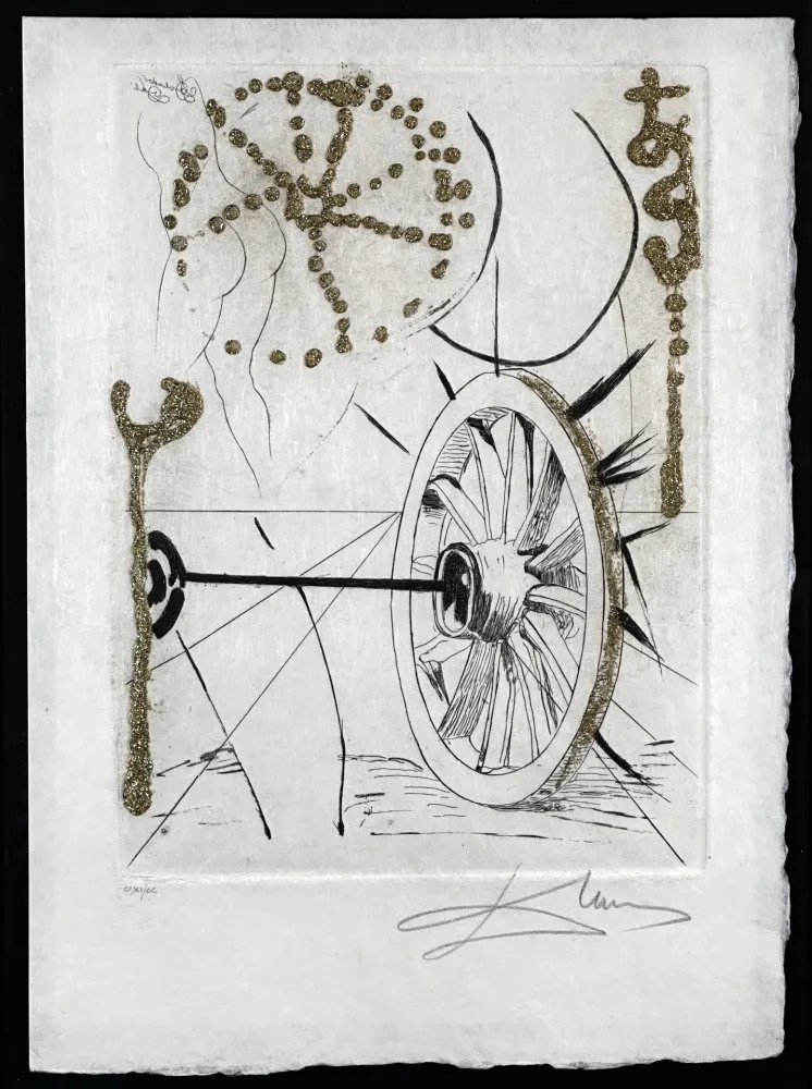 Гравюра Dali - Les Amours Jaunes Good Fortune and Fortune