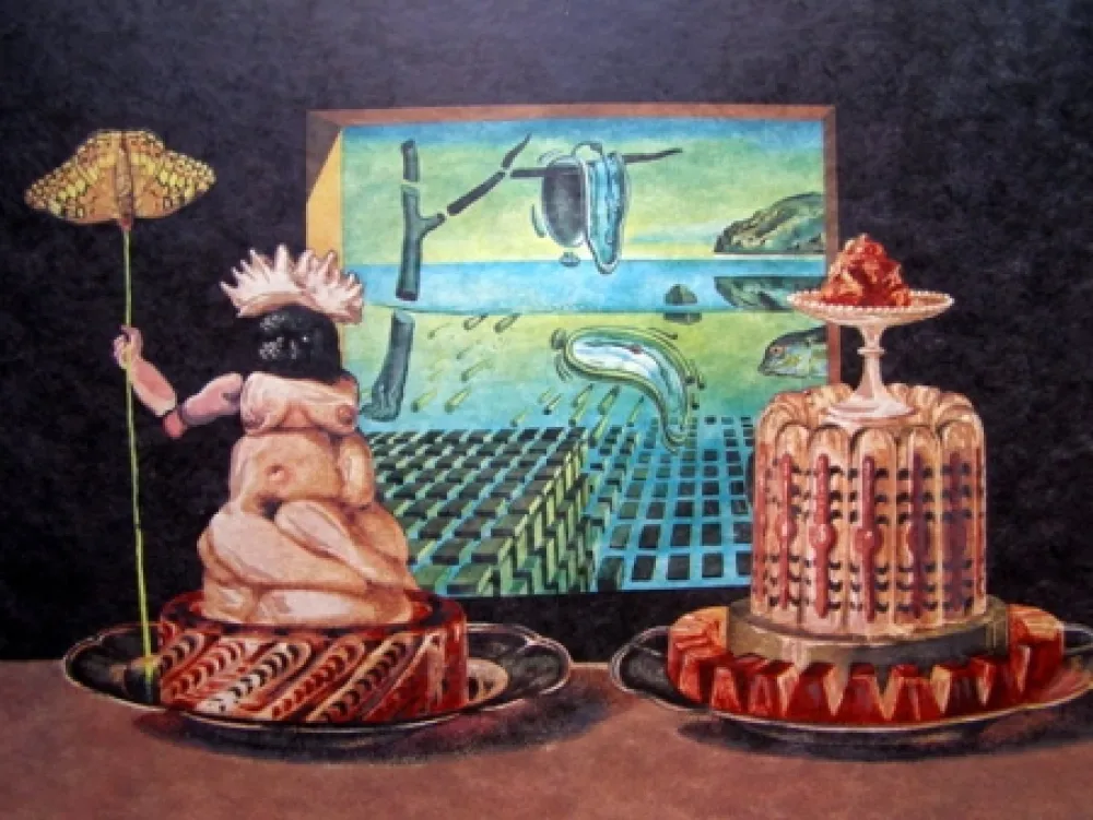 Литография Dali - LES JE MANGE GALA