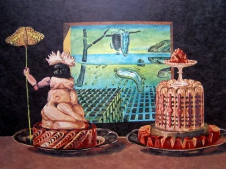 Литография Dali - LES JE MANGE GALA