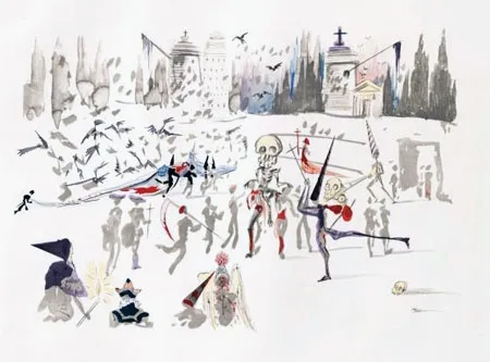 Гравюра Dali - Les Moulins (The Mills)