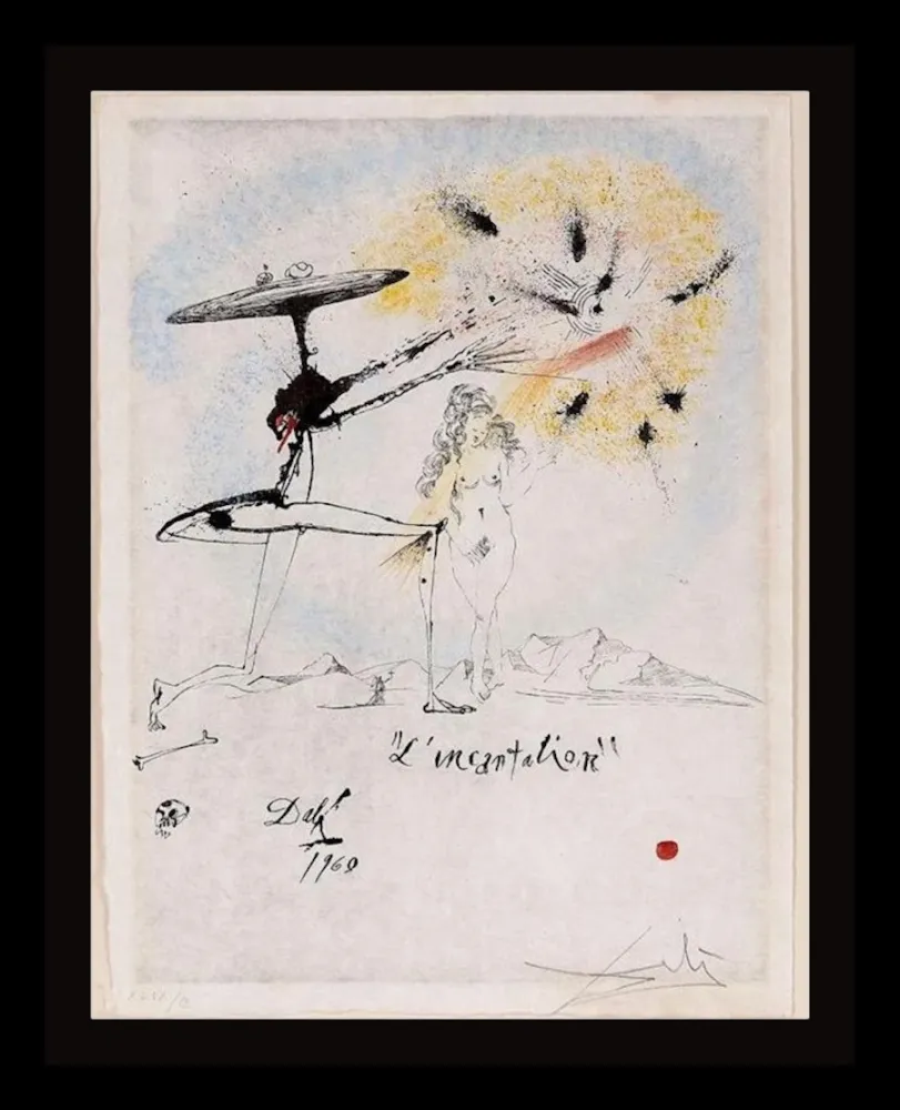 Гравюра Dali - Les Rois Mages L'Incantation